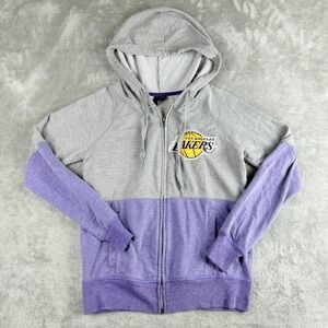 Los Angeles Lakers NBA‎ 4 Her By UNK Jacket Womens Small Gary Purple Hooded Logo
